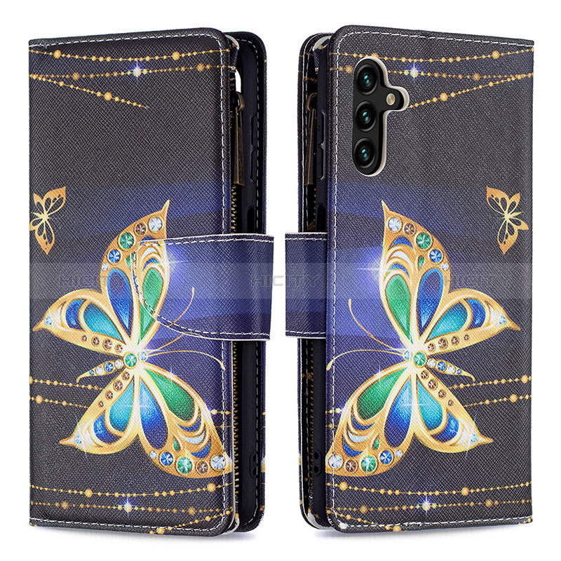 Coque Portefeuille Motif Fantaisie Livre Cuir Etui Clapet B04F pour Samsung Galaxy A04s Plus