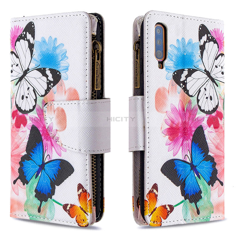 Coque Portefeuille Motif Fantaisie Livre Cuir Etui Clapet B04F pour Samsung Galaxy A70 Colorful Plus