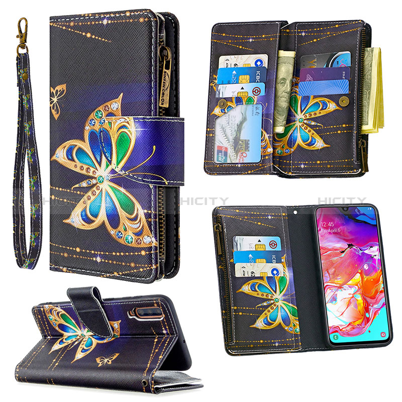 Coque Portefeuille Motif Fantaisie Livre Cuir Etui Clapet B04F pour Samsung Galaxy A70 Plus