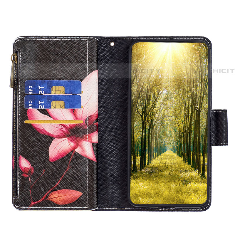 Coque Portefeuille Motif Fantaisie Livre Cuir Etui Clapet B04F pour Samsung Galaxy F04 Plus