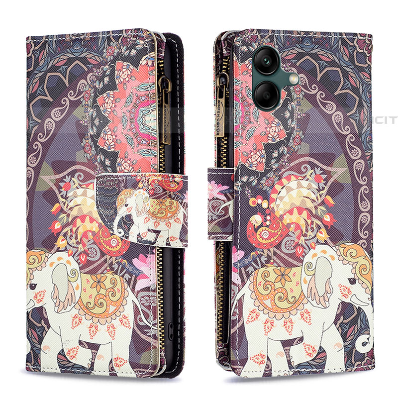 Coque Portefeuille Motif Fantaisie Livre Cuir Etui Clapet B04F pour Samsung Galaxy F14 5G Plus