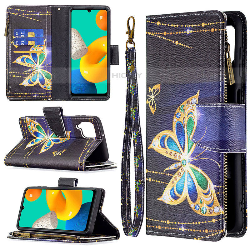 Coque Portefeuille Motif Fantaisie Livre Cuir Etui Clapet B04F pour Samsung Galaxy M32 4G Plus