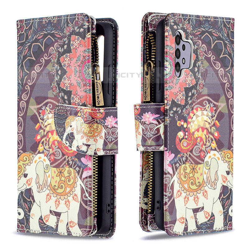 Coque Portefeuille Motif Fantaisie Livre Cuir Etui Clapet B04F pour Samsung Galaxy M32 5G Plus