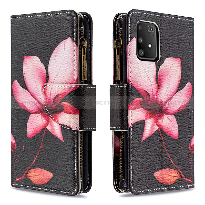 Coque Portefeuille Motif Fantaisie Livre Cuir Etui Clapet B04F pour Samsung Galaxy M80S Rouge Plus