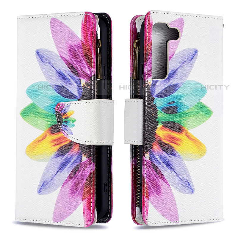 Coque Portefeuille Motif Fantaisie Livre Cuir Etui Clapet B04F pour Samsung Galaxy S21 5G Colorful Plus