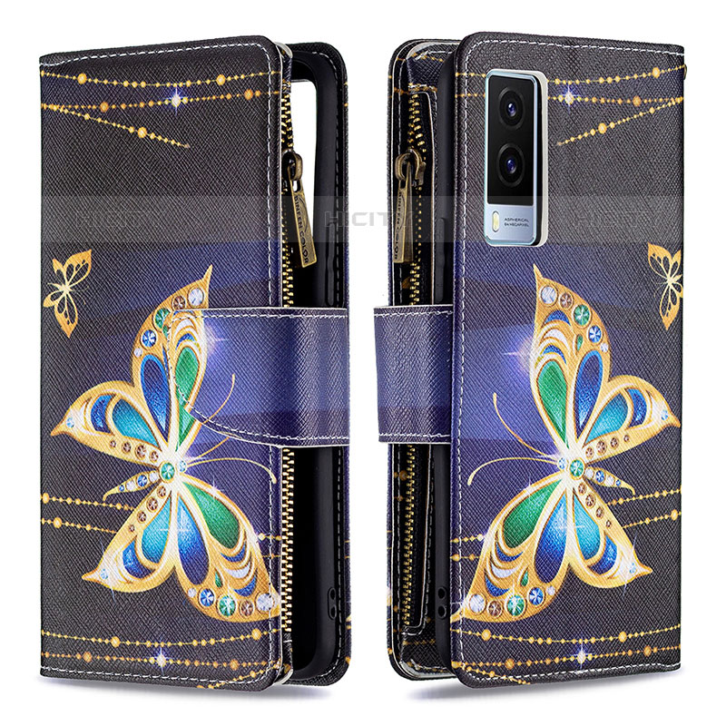 Coque Portefeuille Motif Fantaisie Livre Cuir Etui Clapet B04F pour Vivo V21e 5G Plus