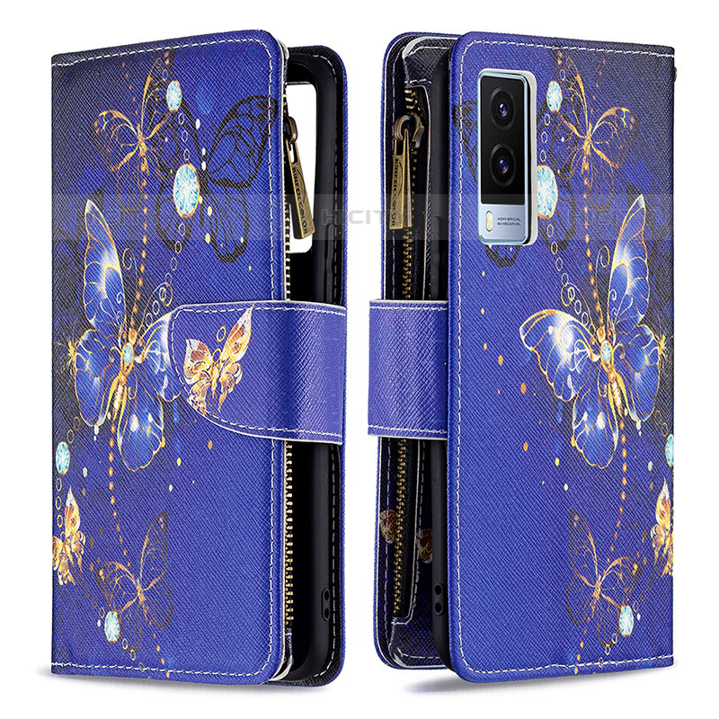 Coque Portefeuille Motif Fantaisie Livre Cuir Etui Clapet B04F pour Vivo V21e 5G Plus