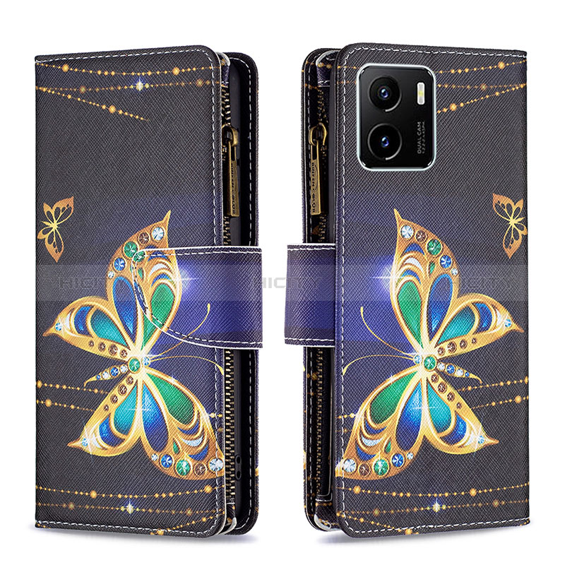 Coque Portefeuille Motif Fantaisie Livre Cuir Etui Clapet B04F pour Vivo Y01 Plus