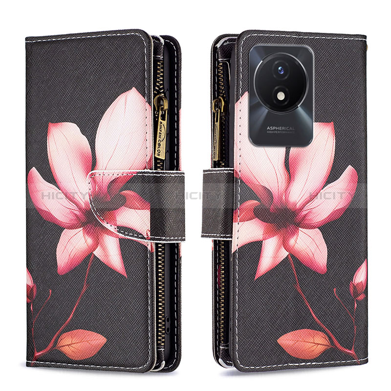 Coque Portefeuille Motif Fantaisie Livre Cuir Etui Clapet B04F pour Vivo Y02 Plus