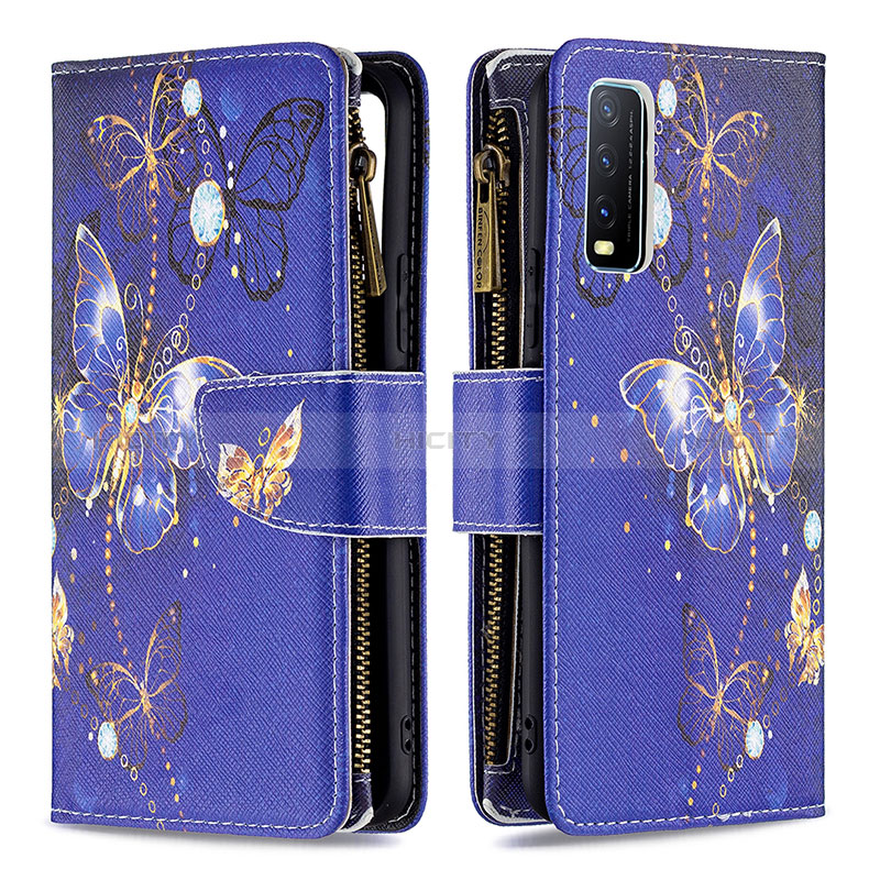 Coque Portefeuille Motif Fantaisie Livre Cuir Etui Clapet B04F pour Vivo Y11s Plus