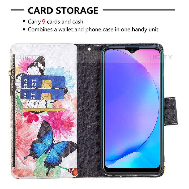 Coque Portefeuille Motif Fantaisie Livre Cuir Etui Clapet B04F pour Vivo Y3 Plus