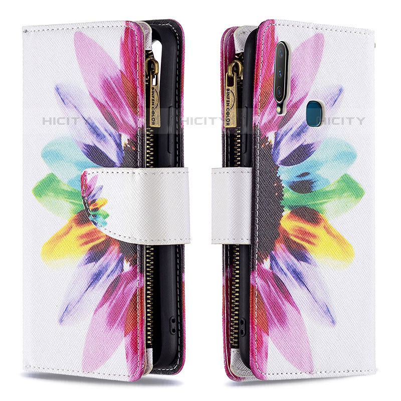 Coque Portefeuille Motif Fantaisie Livre Cuir Etui Clapet B04F pour Vivo Y3 Plus