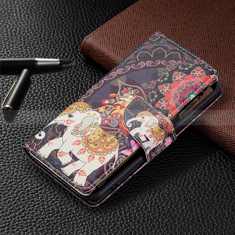 Coque Portefeuille Motif Fantaisie Livre Cuir Etui Clapet B04F pour Vivo Y33s Plus