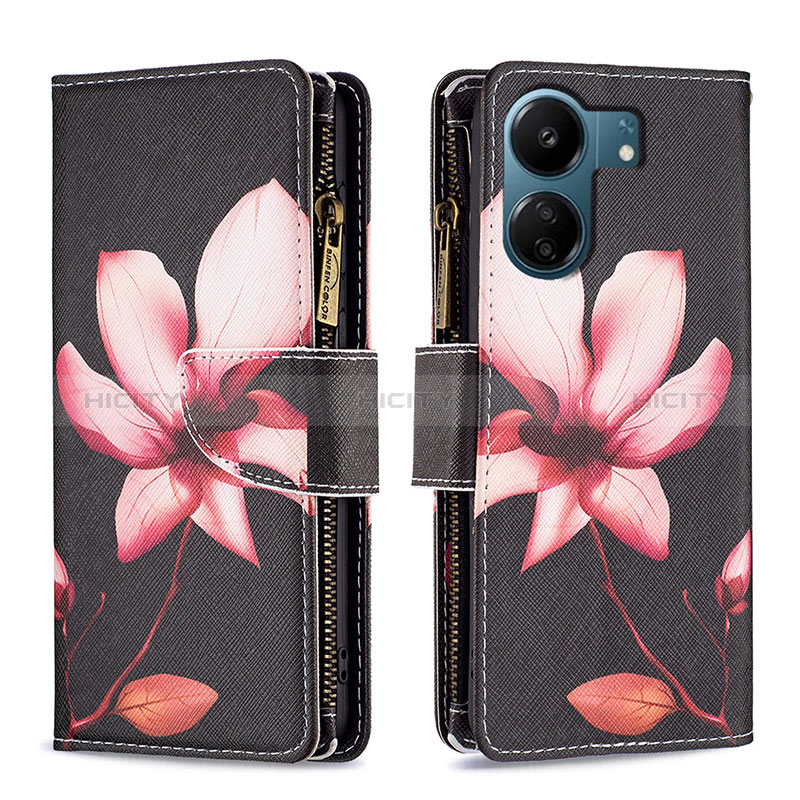 Coque Portefeuille Motif Fantaisie Livre Cuir Etui Clapet B04F pour Xiaomi Poco C65 Plus