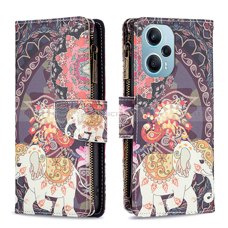 Coque Portefeuille Motif Fantaisie Livre Cuir Etui Clapet B04F pour Xiaomi Poco F5 5G Plus