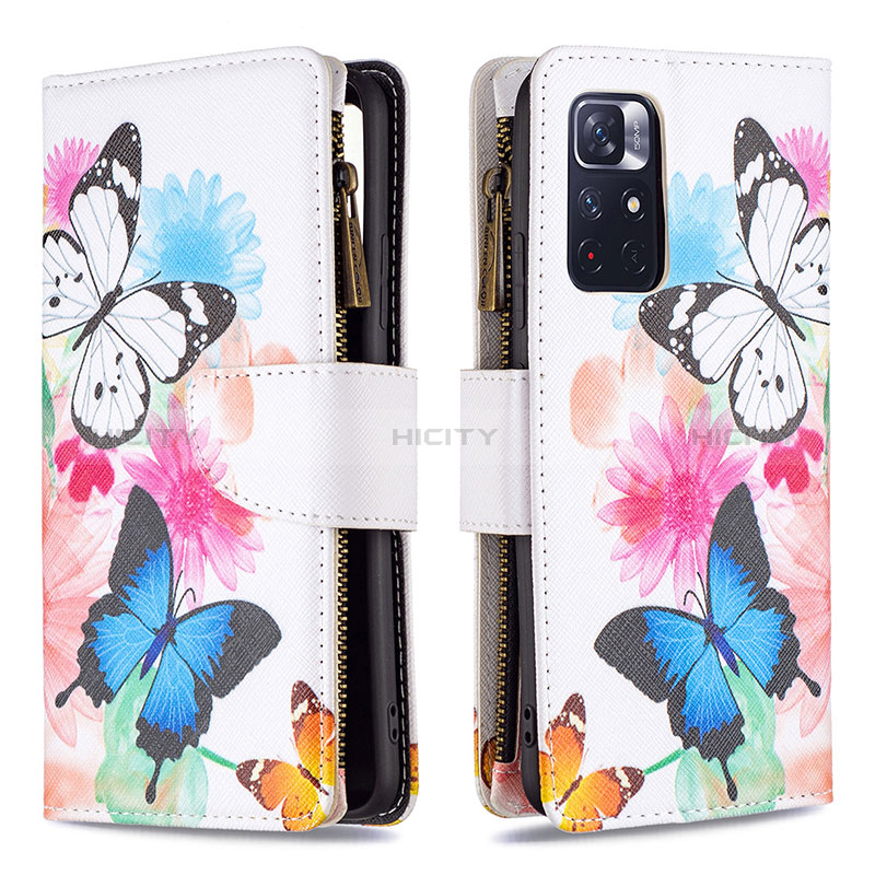 Coque Portefeuille Motif Fantaisie Livre Cuir Etui Clapet B04F pour Xiaomi Poco M4 Pro 5G Colorful Plus