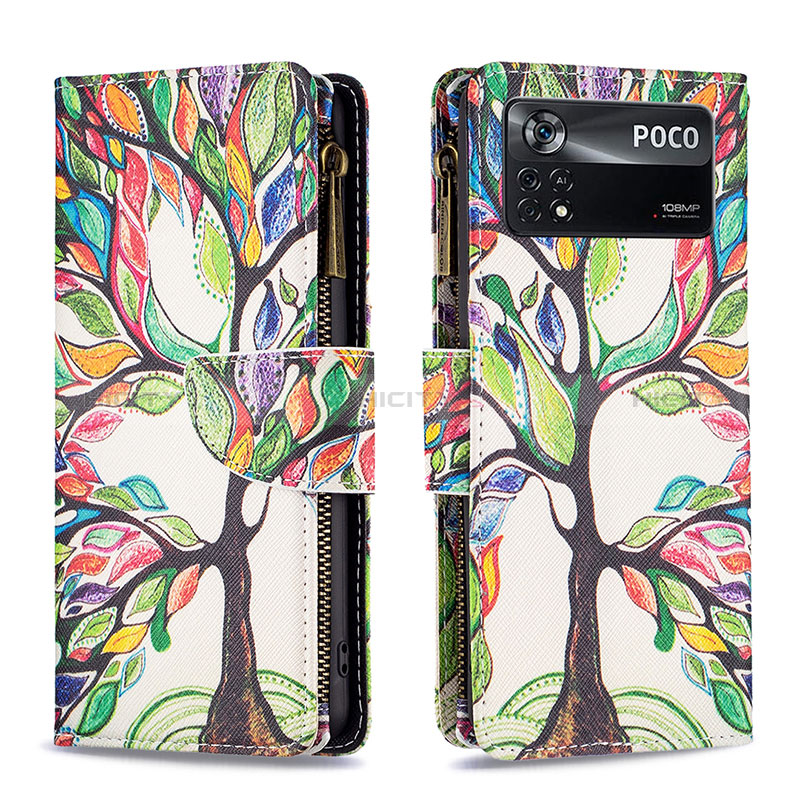 Coque Portefeuille Motif Fantaisie Livre Cuir Etui Clapet B04F pour Xiaomi Poco X4 Pro 5G Plus