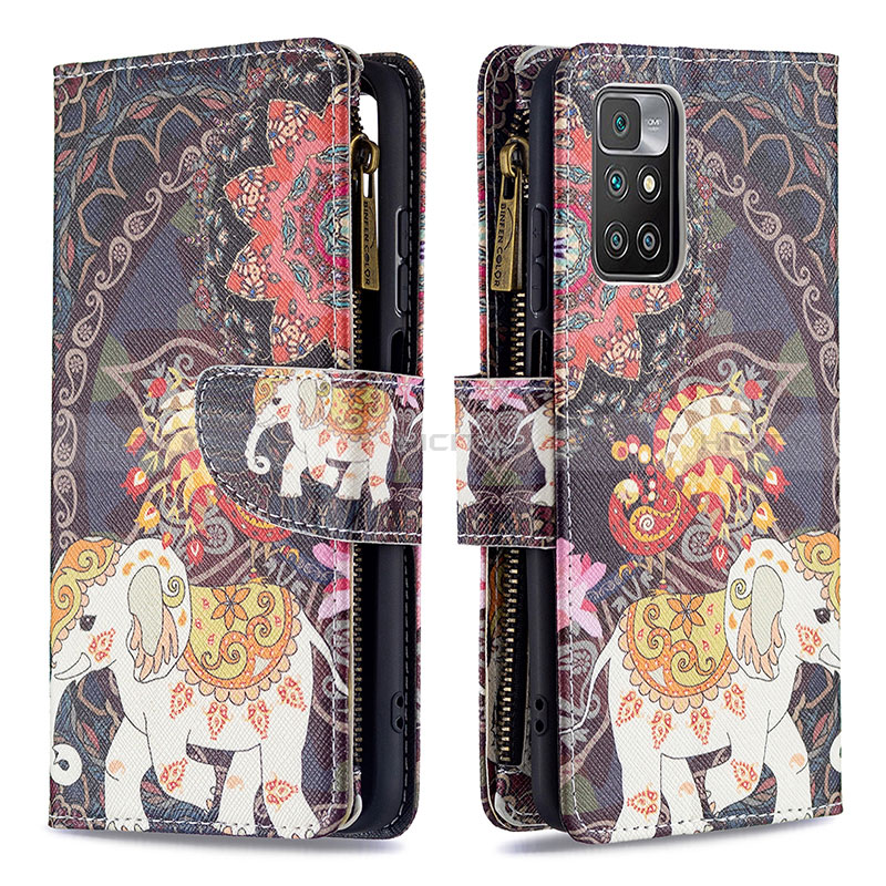 Coque Portefeuille Motif Fantaisie Livre Cuir Etui Clapet B04F pour Xiaomi Redmi 10 4G Plus