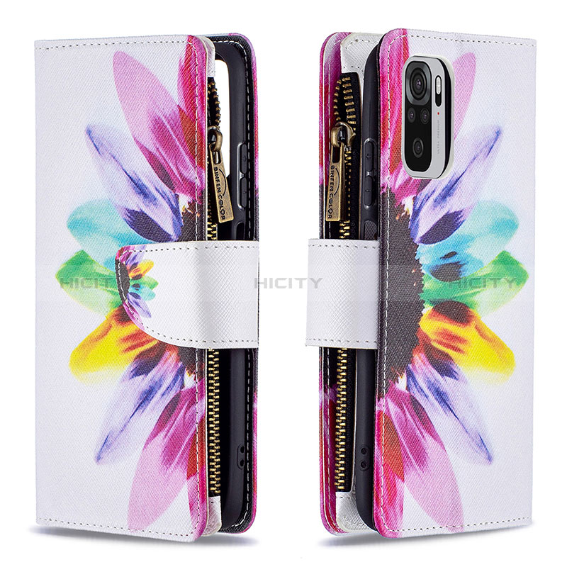 Coque Portefeuille Motif Fantaisie Livre Cuir Etui Clapet B04F pour Xiaomi Redmi Note 10 4G Mixte Plus