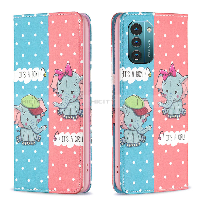 Coque Portefeuille Motif Fantaisie Livre Cuir Etui Clapet B05F pour Nokia G11 Plus