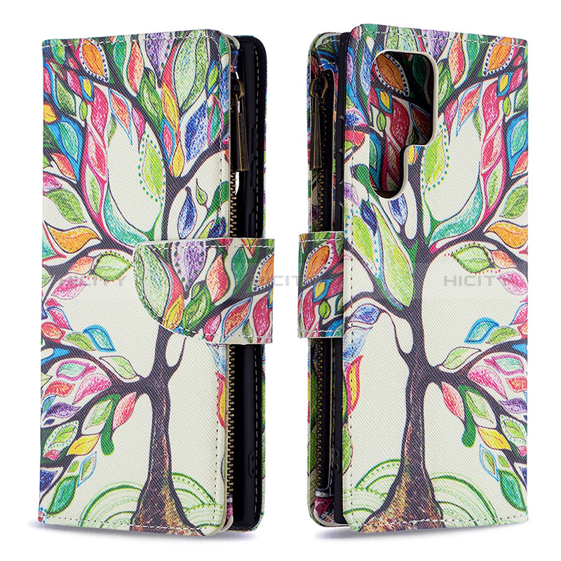 Coque Portefeuille Motif Fantaisie Livre Cuir Etui Clapet B05F pour Samsung Galaxy S24 Ultra 5G Mixte Plus