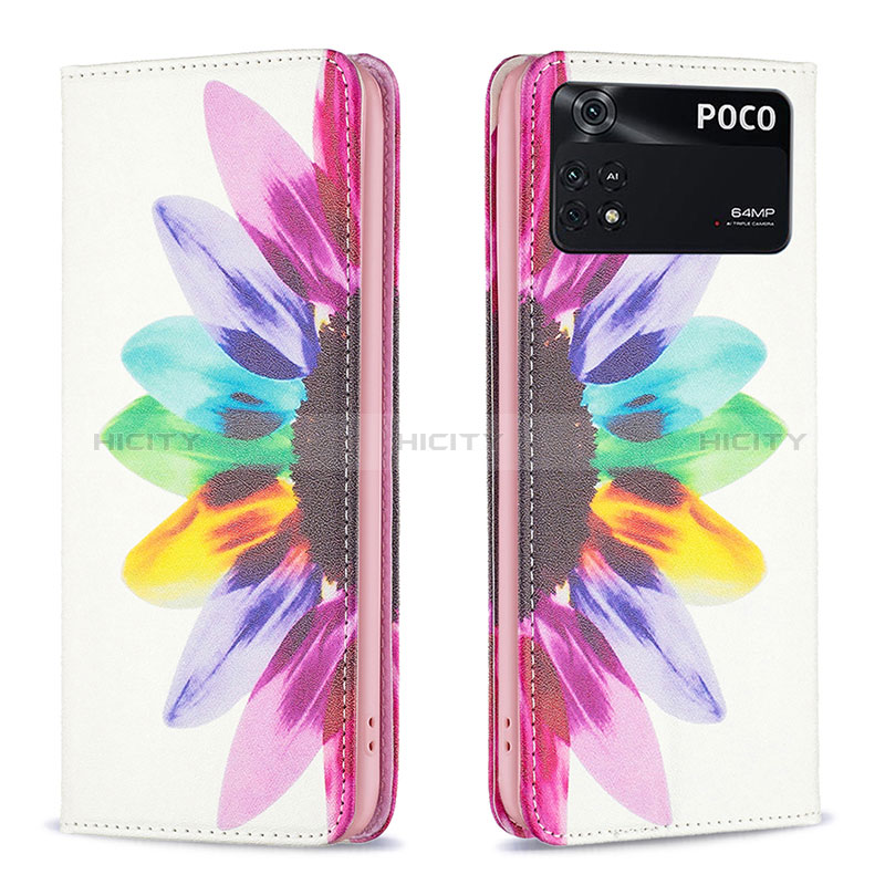 Coque Portefeuille Motif Fantaisie Livre Cuir Etui Clapet B05F pour Xiaomi Poco M4 Pro 4G Mixte Plus