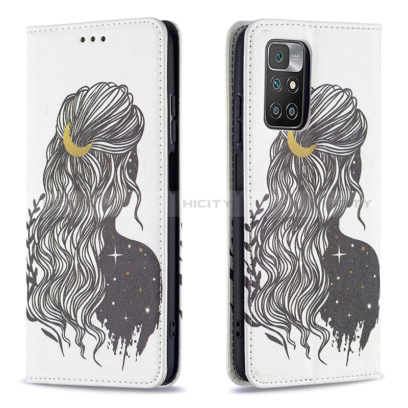 Coque Portefeuille Motif Fantaisie Livre Cuir Etui Clapet B05F pour Xiaomi Redmi 10 (2022) Plus