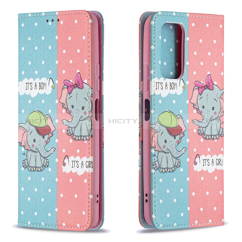 Coque Portefeuille Motif Fantaisie Livre Cuir Etui Clapet B05F pour Xiaomi Redmi Note 10 Pro Max Rose Plus