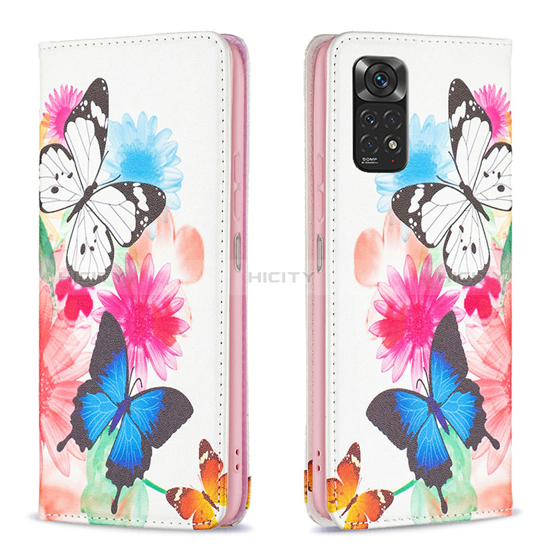 Coque Portefeuille Motif Fantaisie Livre Cuir Etui Clapet B05F pour Xiaomi Redmi Note 11 4G (2022) Colorful Plus