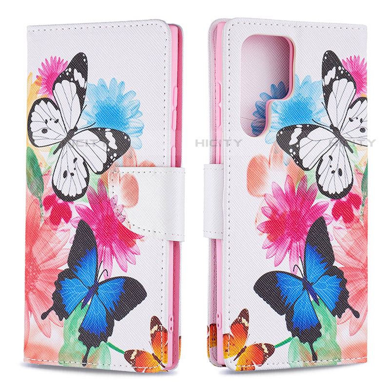 Coque Portefeuille Motif Fantaisie Livre Cuir Etui Clapet B09F pour Samsung Galaxy S22 Ultra 5G Plus