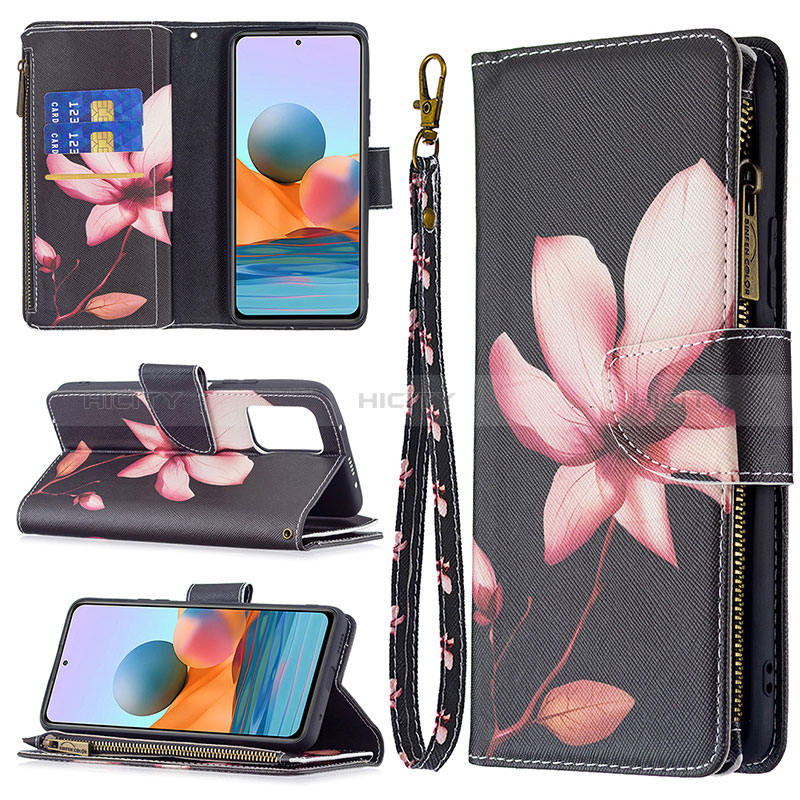 Coque Portefeuille Motif Fantaisie Livre Cuir Etui Clapet BF3 pour Xiaomi Redmi Note 10 Pro 4G Plus