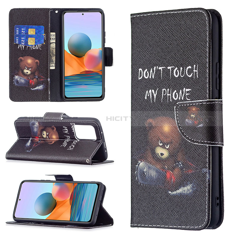 Coque Portefeuille Motif Fantaisie Livre Cuir Etui Clapet BF4 pour Xiaomi Redmi Note 10 Pro Max Plus