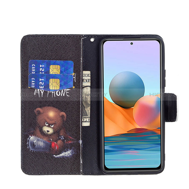 Coque Portefeuille Motif Fantaisie Livre Cuir Etui Clapet BF4 pour Xiaomi Redmi Note 10 Pro Max Plus