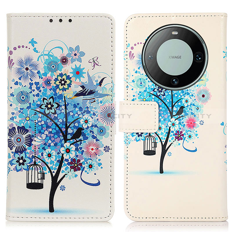 Coque Portefeuille Motif Fantaisie Livre Cuir Etui Clapet D02Y pour Huawei Mate 60 Plus