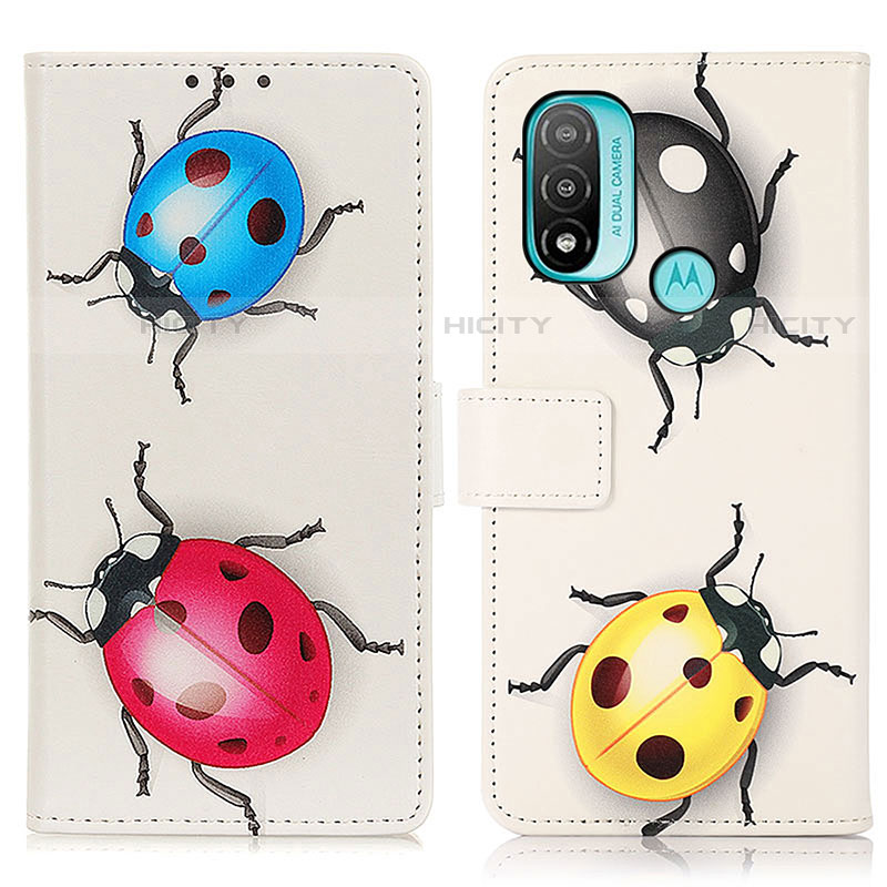 Coque Portefeuille Motif Fantaisie Livre Cuir Etui Clapet D02Y pour Motorola Moto E40 Plus