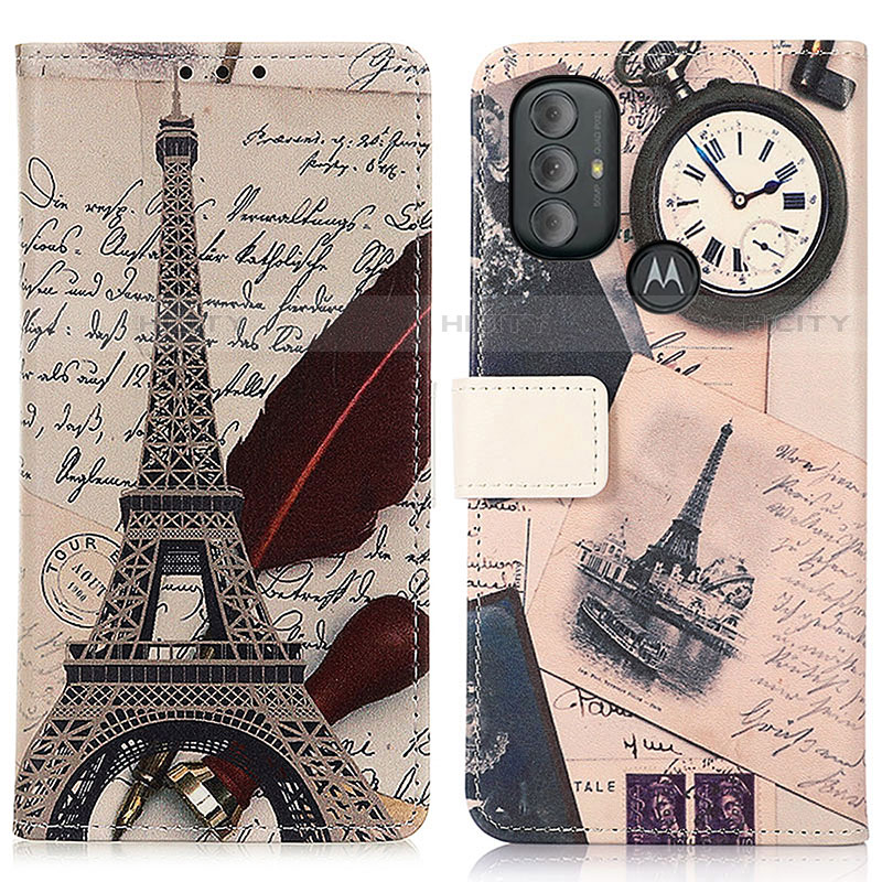 Coque Portefeuille Motif Fantaisie Livre Cuir Etui Clapet D02Y pour Motorola Moto G Play Gen 2 Gris Plus