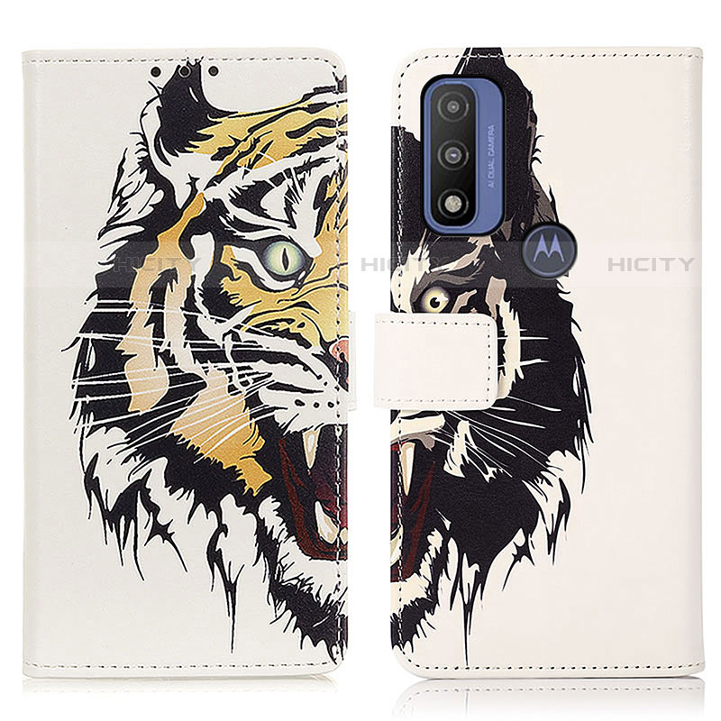 Coque Portefeuille Motif Fantaisie Livre Cuir Etui Clapet D02Y pour Motorola Moto G Pure Plus