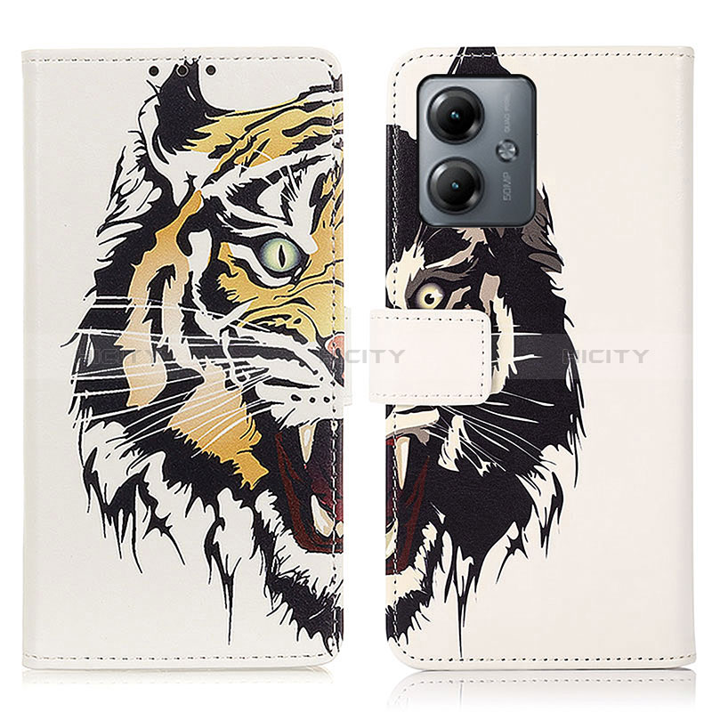 Coque Portefeuille Motif Fantaisie Livre Cuir Etui Clapet D02Y pour Motorola Moto G14 Plus