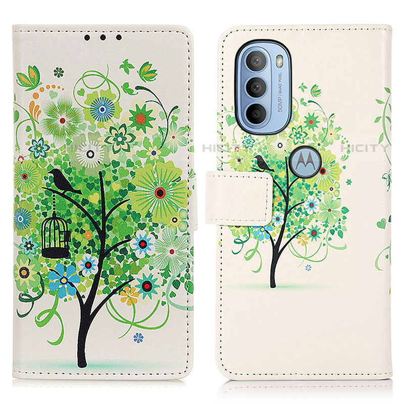 Coque Portefeuille Motif Fantaisie Livre Cuir Etui Clapet D02Y pour Motorola Moto G31 Plus