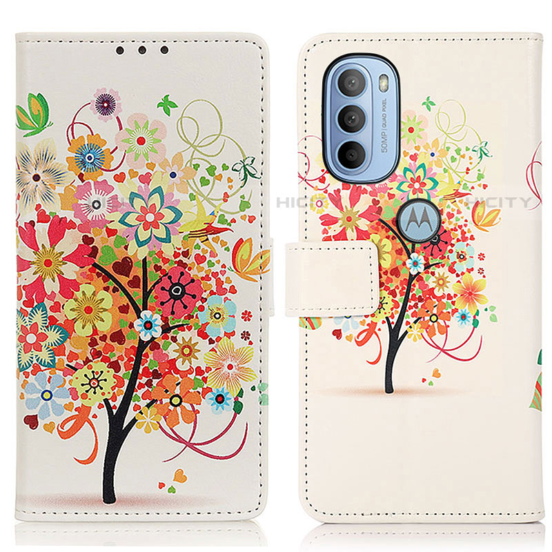 Coque Portefeuille Motif Fantaisie Livre Cuir Etui Clapet D02Y pour Motorola Moto G41 Plus