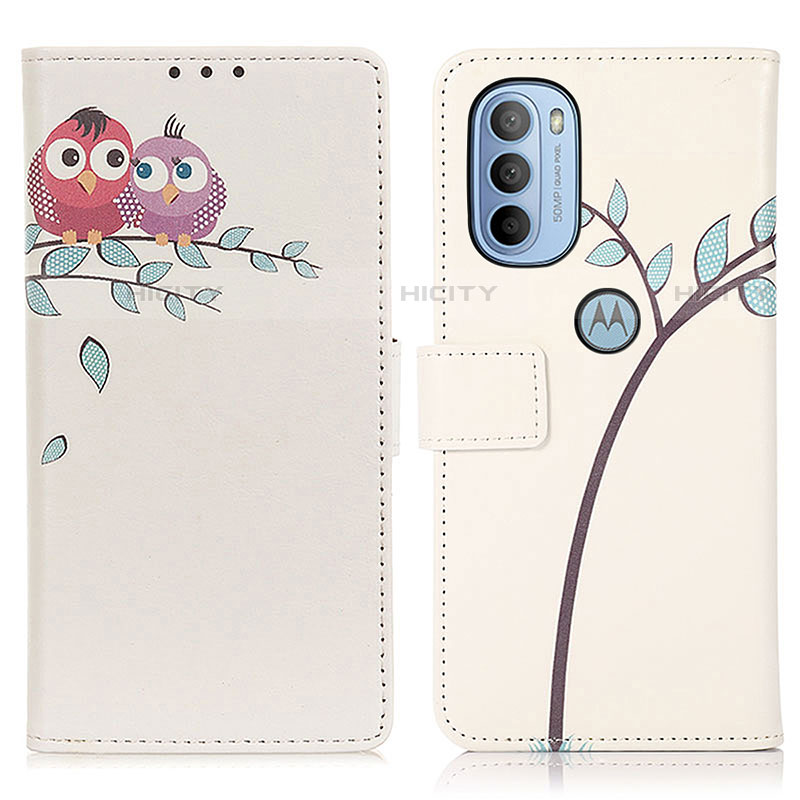 Coque Portefeuille Motif Fantaisie Livre Cuir Etui Clapet D02Y pour Motorola Moto G41 Plus