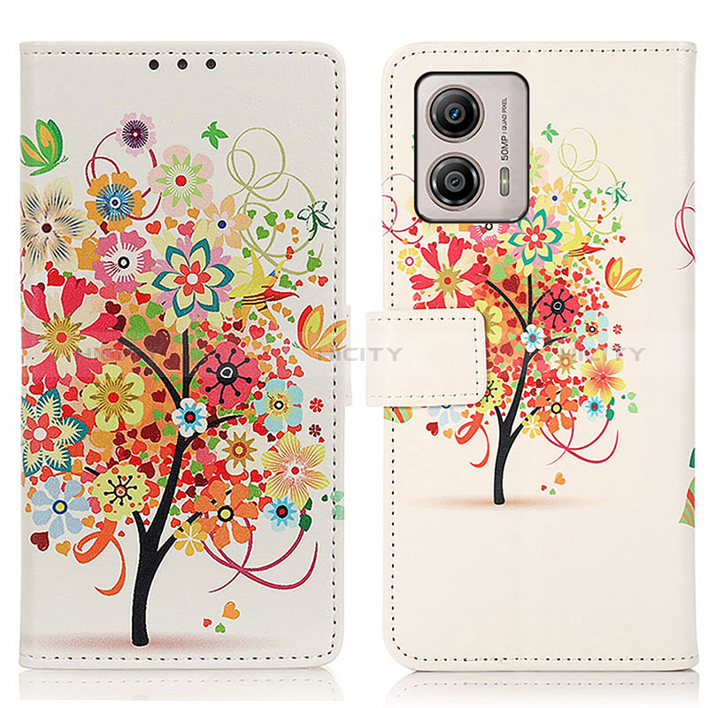 Coque Portefeuille Motif Fantaisie Livre Cuir Etui Clapet D02Y pour Motorola Moto G53j 5G Plus