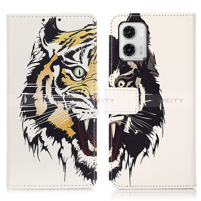 Coque Portefeuille Motif Fantaisie Livre Cuir Etui Clapet D02Y pour Motorola Moto G73 5G Plus