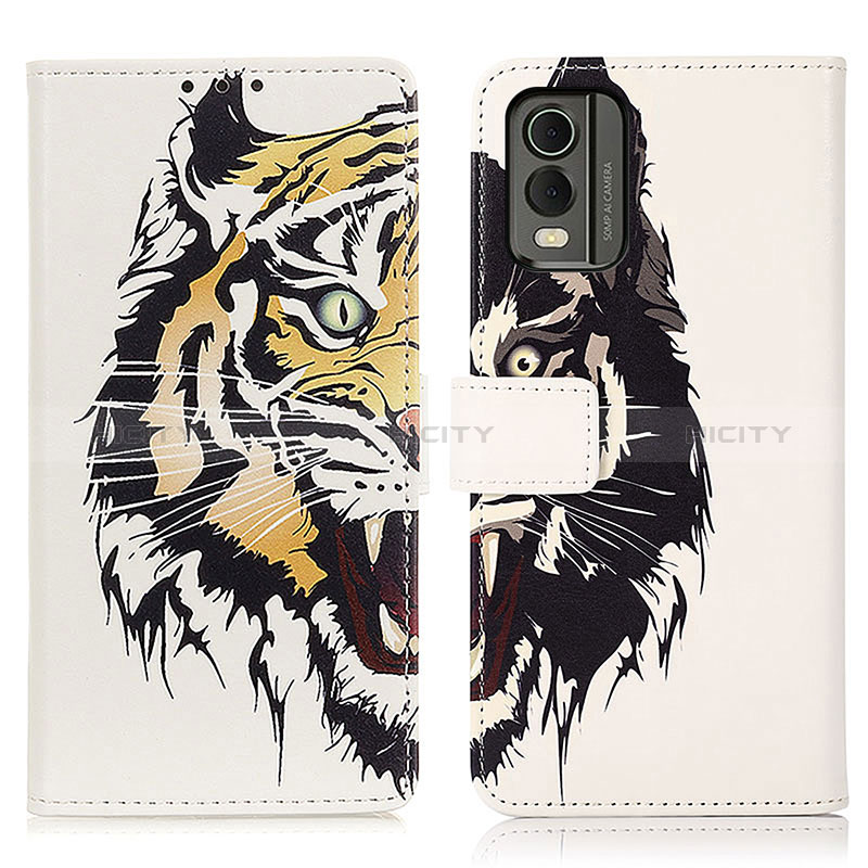 Coque Portefeuille Motif Fantaisie Livre Cuir Etui Clapet D02Y pour Nokia C210 Plus