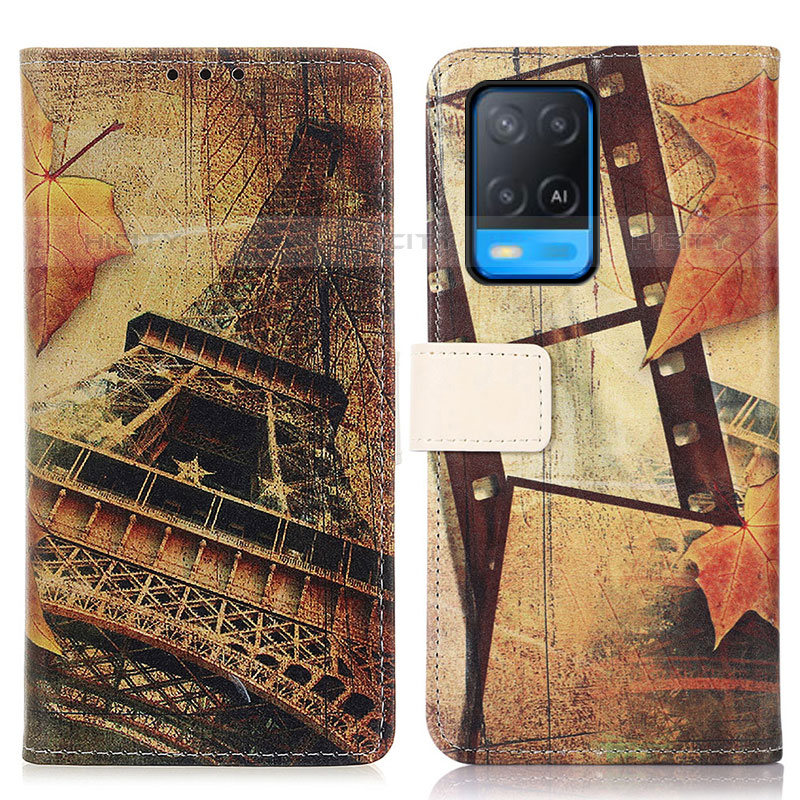 Coque Portefeuille Motif Fantaisie Livre Cuir Etui Clapet D02Y pour Oppo A54 4G Plus