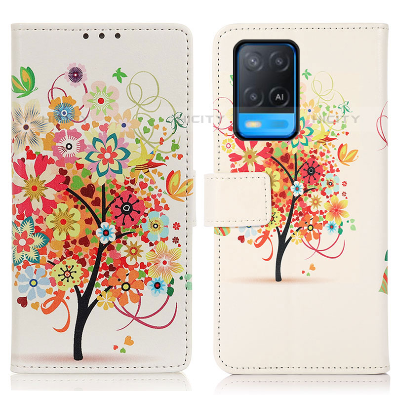 Coque Portefeuille Motif Fantaisie Livre Cuir Etui Clapet D02Y pour Oppo A54 4G Plus