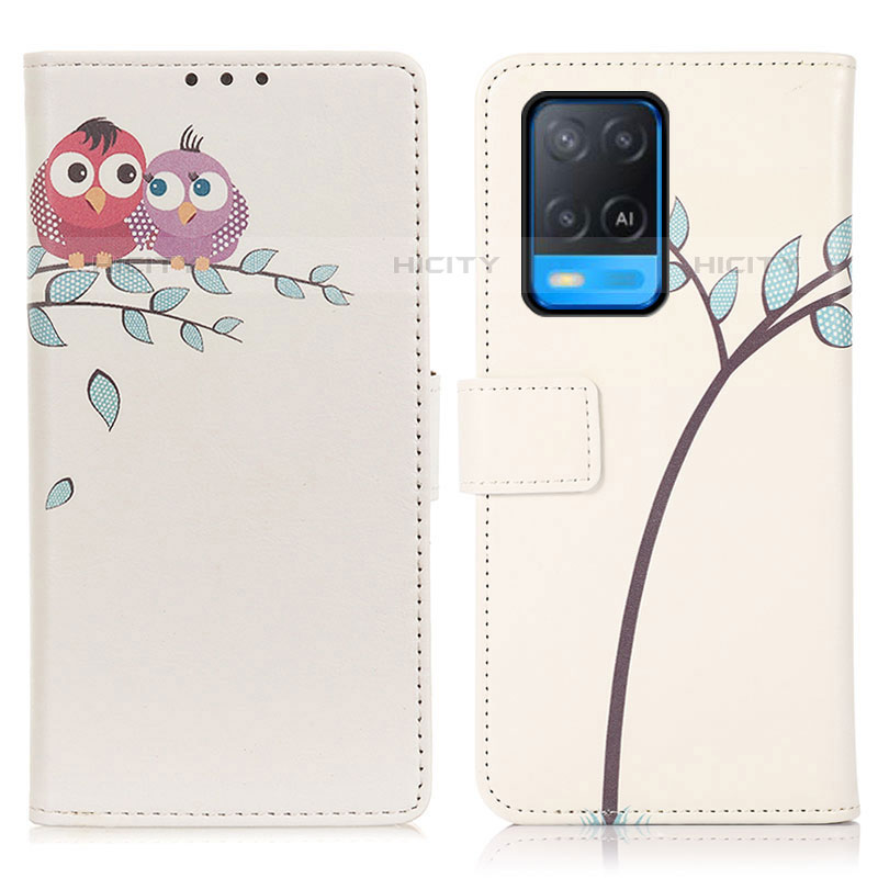 Coque Portefeuille Motif Fantaisie Livre Cuir Etui Clapet D02Y pour Oppo A54 4G Plus