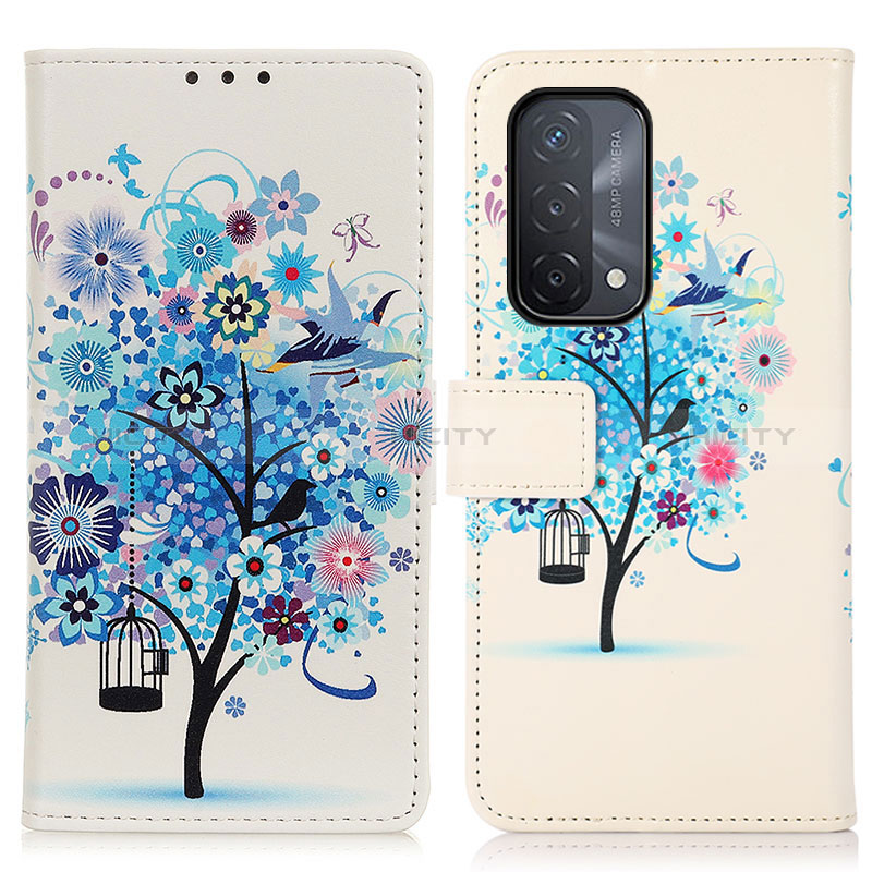 Coque Portefeuille Motif Fantaisie Livre Cuir Etui Clapet D02Y pour Oppo A54 5G Plus