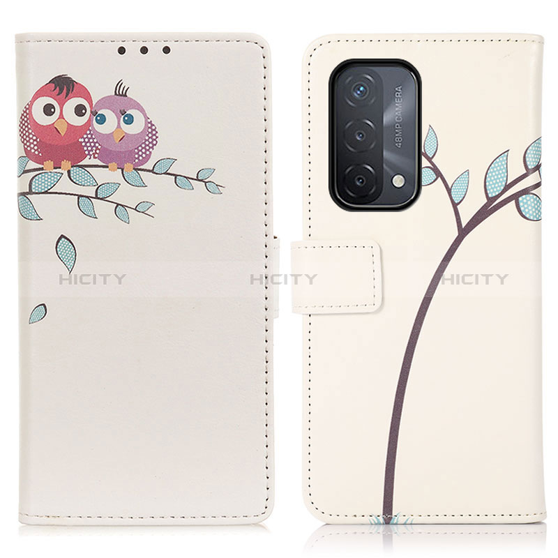 Coque Portefeuille Motif Fantaisie Livre Cuir Etui Clapet D02Y pour Oppo A54 5G Plus