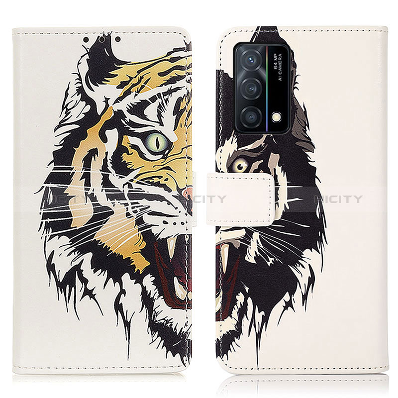 Coque Portefeuille Motif Fantaisie Livre Cuir Etui Clapet D02Y pour Oppo K9 5G Plus